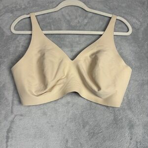 Knix Bra Nude L++‎ Wireless Comfort Everyday Seamless T Shirt Bra Beige